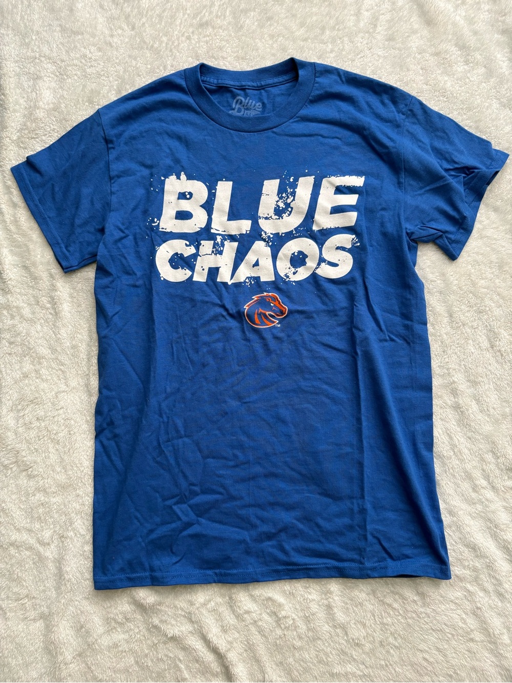 Blue 84 Boise State Royal Blue 'Blue Chaos' Short Sleeve Graphic Tee